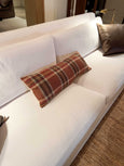 Soft Red Wool Plaid Pillows - Studio Pillows
