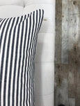 Classic black ticking stripe pillow - ELLA - Studio Pillows
