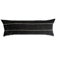 extra long black lumbar pillows