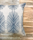 Essential blue ikat pillow - PABLO - Studio Pillows