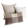 French Laundry Pillow | Java Brown Check Pillows - Studio Pillows