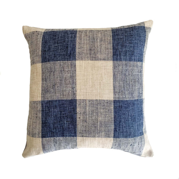 French Laundry Pillows | Natural and Blue French Country Style - Studio Pillows