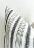 Black and White Stripe Pillow | Emma - Studio Pillows