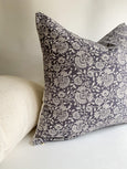 gray floral pillow covers 