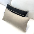 Textured Black Stripe Pillow - Birch - Studio Pillows