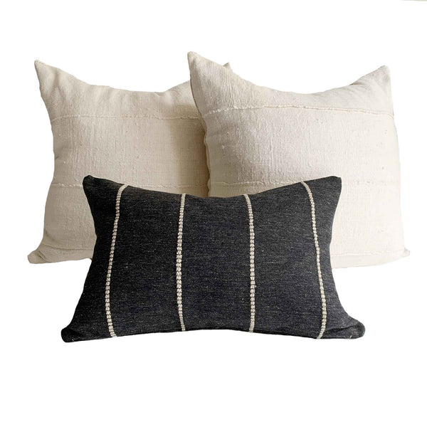 Studio Pillows | White Mud Cloth Pillow Combination #22 | Sofa Combo - Studio Pillows