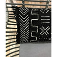 Authentic black mud cloth pillows - Studio Pillows