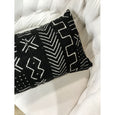 Authentic black mud cloth pillows - Studio Pillows