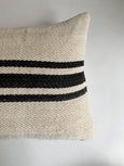 14x36 Antique Grain Sack Lumbar - Extra Long Lumbar - Studio Pillows