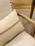 Farmhouse Feed Sack Lumbar Pillow 14x20 - Studio Pillows