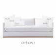 Luxe linen black and white stripe pillows - DIEGO - Studio Pillows
