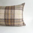 Soft Wool Taupe Plaid Pillow - Studio Pillows
