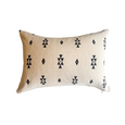 Black and Beige Block Print Pillow Cover - Studio Pillows