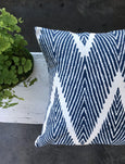 Ever popular navy ikat pillows - WALLACE - Studio Pillows