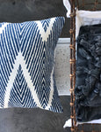 Ever popular navy ikat pillows - WALLACE - Studio Pillows