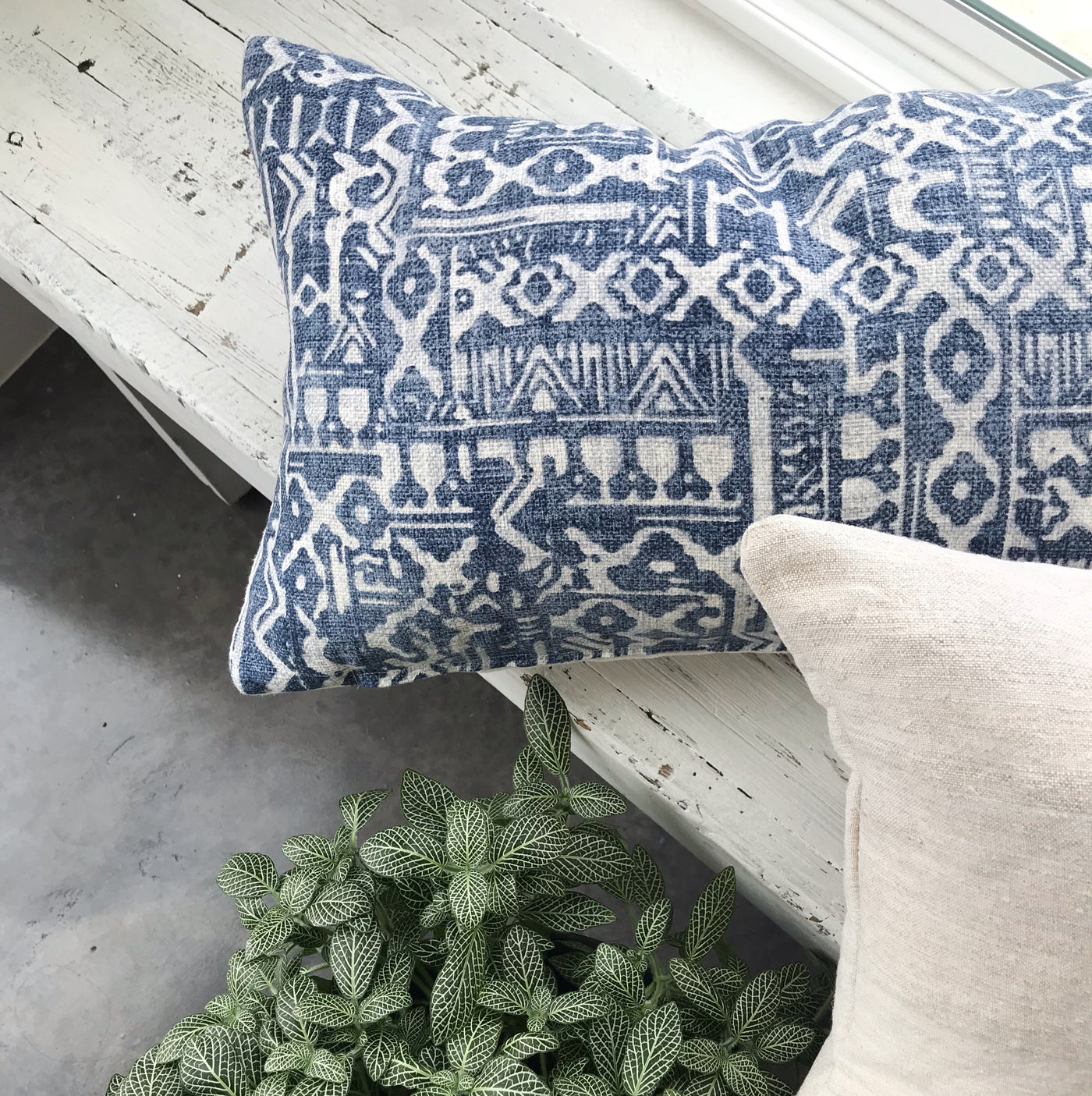 Stylish blue ikat pillows you'll love - TABER - Studio Pillows