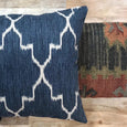 Stylish navy ikat pillows - PORTER - Studio Pillows