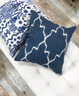 Stylish navy ikat pillows - PORTER - Studio Pillows