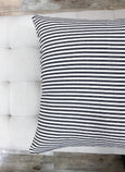 Classic black ticking stripe pillow - ELLA - Studio Pillows