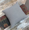 Classic black ticking stripe pillow - ELLA - Studio Pillows