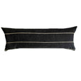 extra long black lumbar pillows 