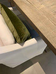 Olive Green Velvet Pillow Cases for Sofa 