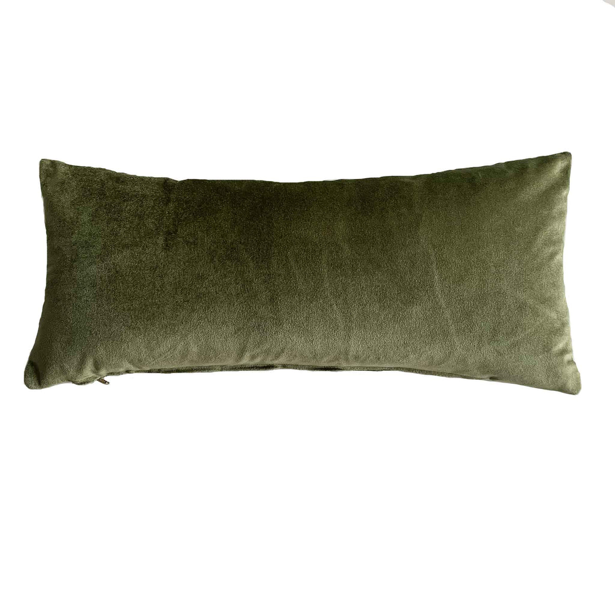 Velvet Bowknot Throw Pillow - Dark Green - Gray - ApolloBox