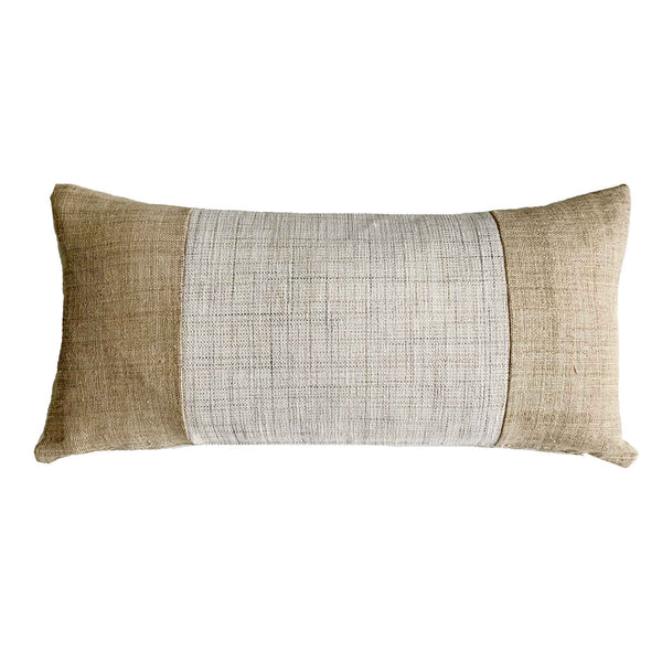 Vintage Hmong Hemp and Tweed Lumbars - Studio Pillows