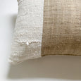 Vintage Hmong Hemp With Authentic White Mud Cloth Lumbar - Studio Pillows