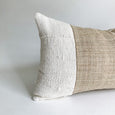 Vintage Hmong Hemp With Authentic White Mud Cloth Lumbar - Studio Pillows