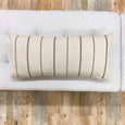 Stunning neutral striped pillows - Pearce Pillow Collection - Studio Pillows