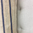 Vintage Blue & Tan Striped Pillow - Stewart - Studio Pillows