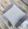 Stylish Ticking Stripe Pillow - EBONY - Studio Pillows