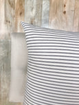 Stylish Ticking Stripe Pillow - EBONY - Studio Pillows