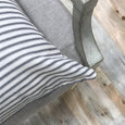Stylish Ticking Stripe Pillow - EBONY - Studio Pillows