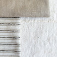 Jute Stripe Neutral Stripe Lumbar - Studio Pillows