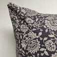 gray floral pillow covers 