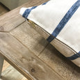 Cool, crisp blue stripe pillows - IVY - Studio Pillows