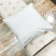 Elevated light gray throw pillows - PHIL - Studio Pillows