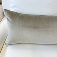 Velvet Neutral Pillow | Designer fabric by Shumacher - Studio Pillows