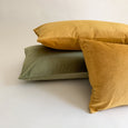 Olive Green Velvet Pillow Collection - Studio Pillows