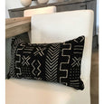 Authentic black mud cloth pillows - Studio Pillows
