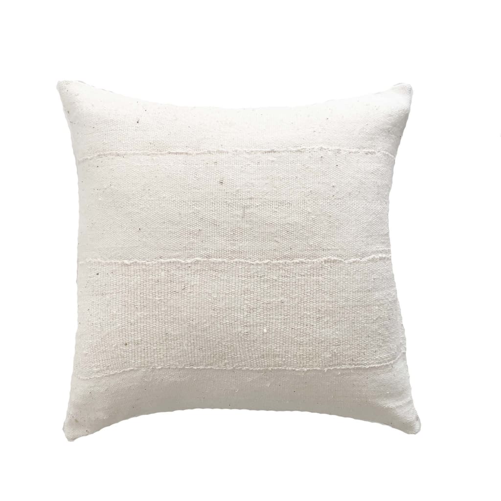 Authentic white mud cloth pillows - Studio Pillows