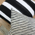 Classic black stripe outdoor pillows - HAMILTON - Studio Pillows