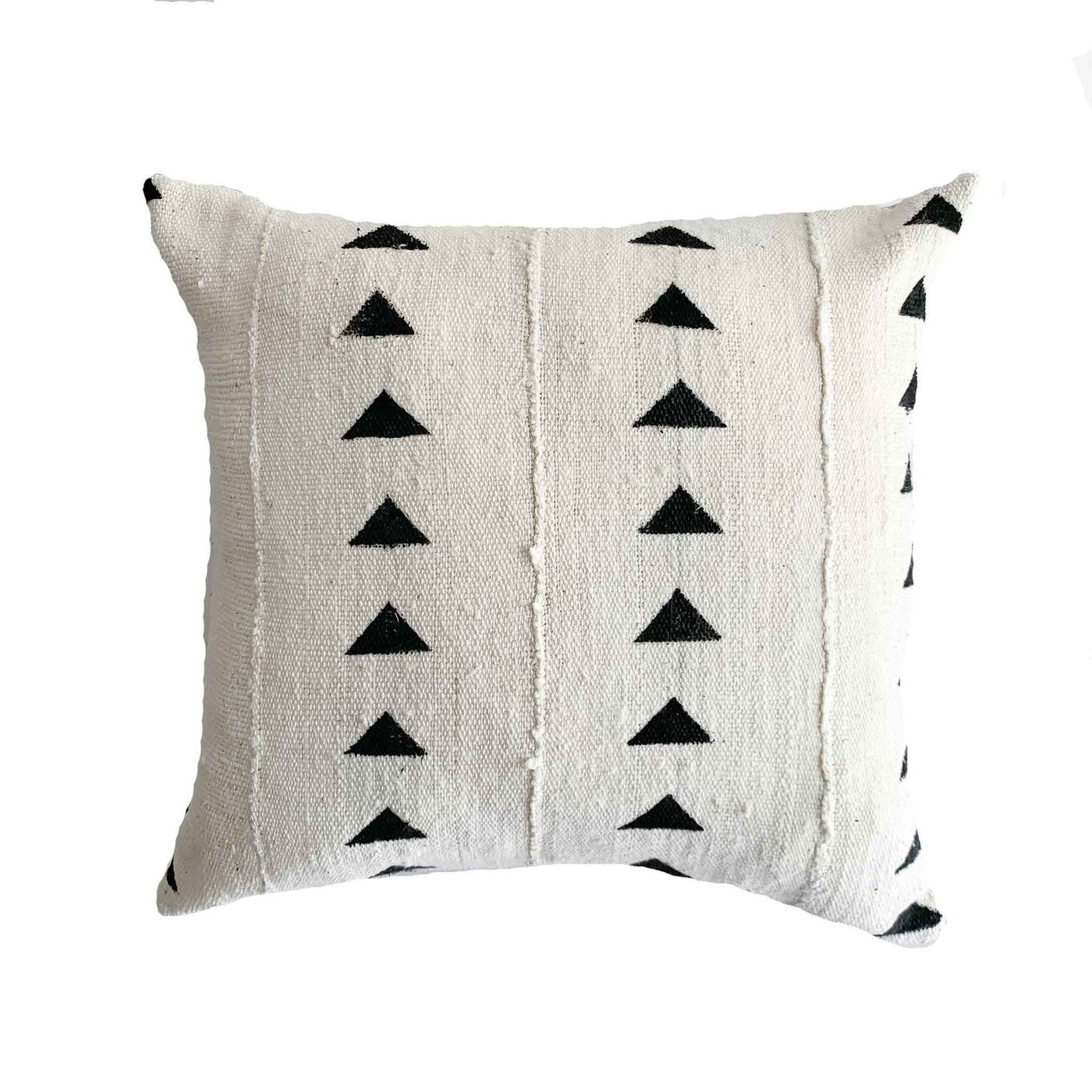 Authentic Mud Cloth | Triangle, Black and White - Studio Pillows
