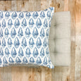 Relaxed elegant blue pillow - ADA - Studio Pillows