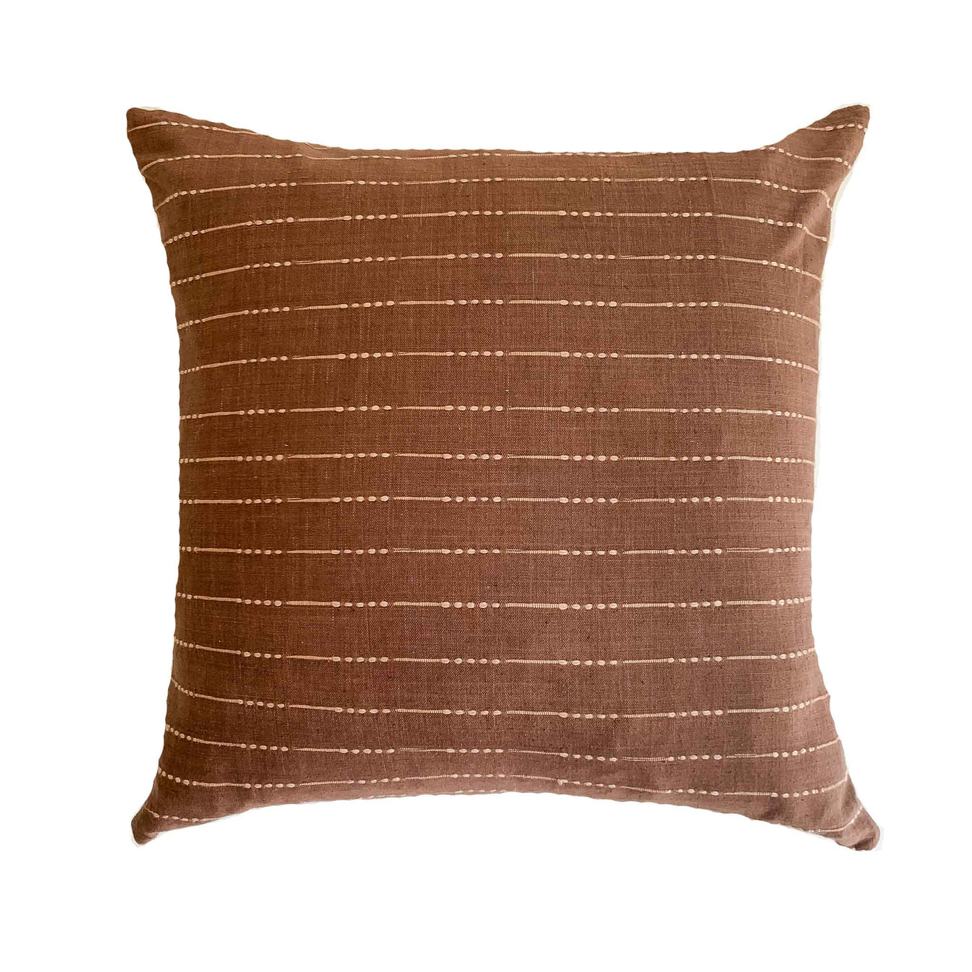 Brown Boho Hmong Batik Pillow Cover - - Studio Pillows