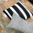 Classic black stripe outdoor pillows - HAMILTON - Studio Pillows