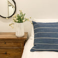 Stunning blue striped pillows - Pearce Pillow Collection - Studio Pillows