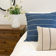 Stunning blue striped pillows - Pearce Pillow Collection - Studio Pillows